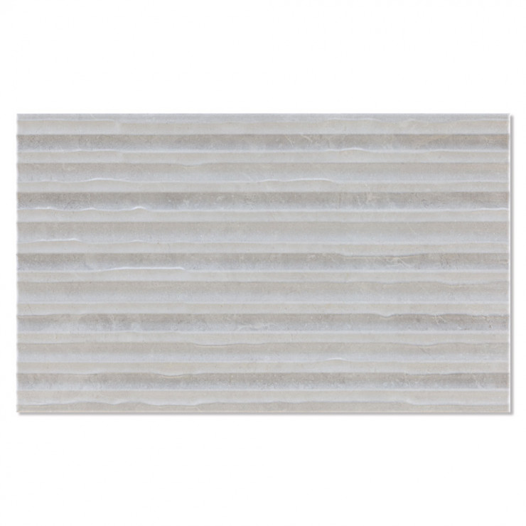 Marmor Kakel Etoile Ljusgrå Blank-Relief 33x55 cm-1